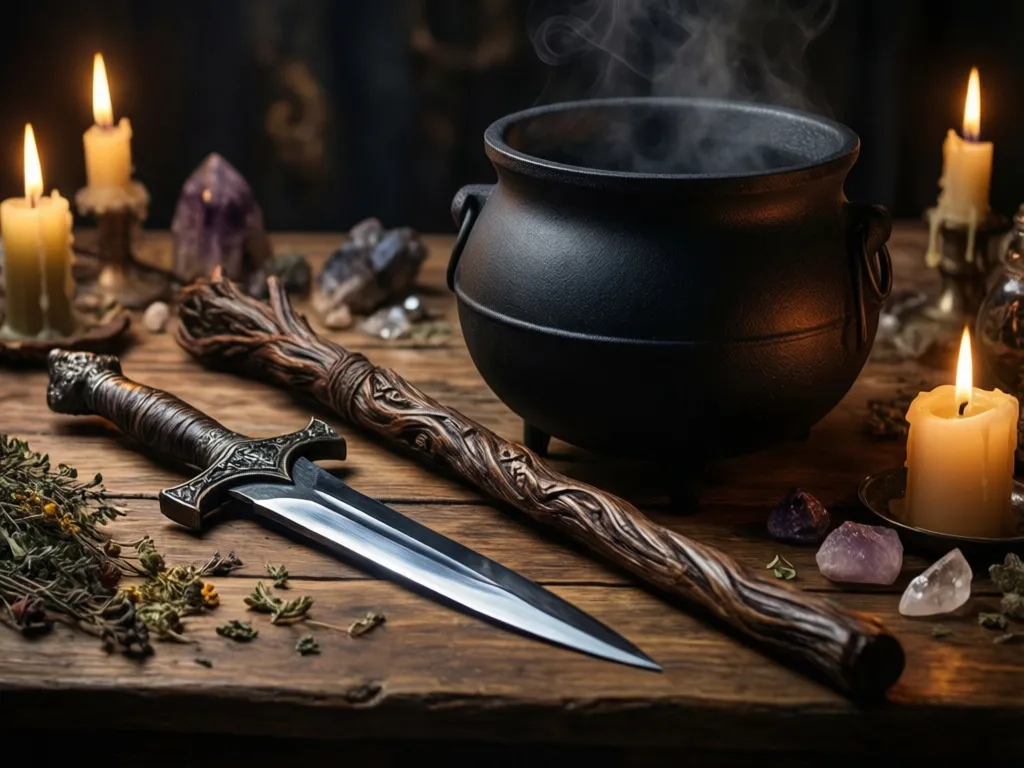 Athame Wand Cauldron Core Witchcraft Tools and Their Uses