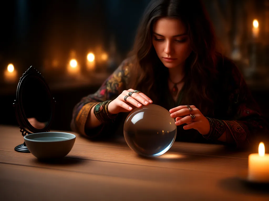 Beginner Scrying Techniques with Crystal Ball Mirror and Water