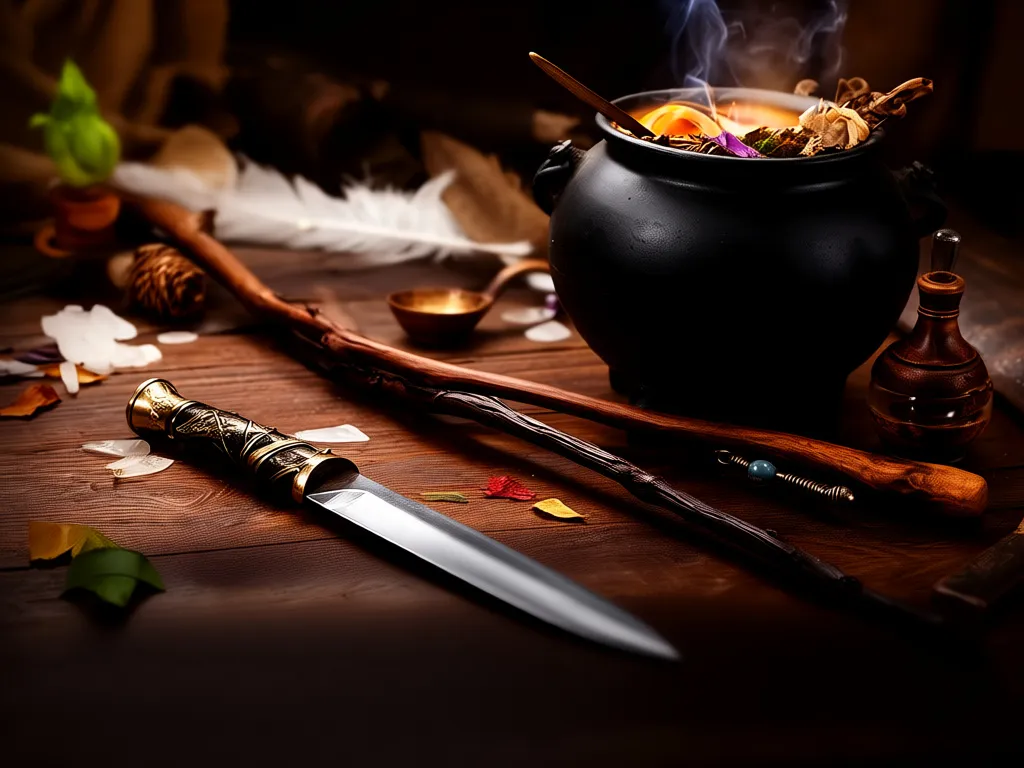 Understanding Witchcraft Tools: Athame, Wand, and Cauldron in Contemporary Practice