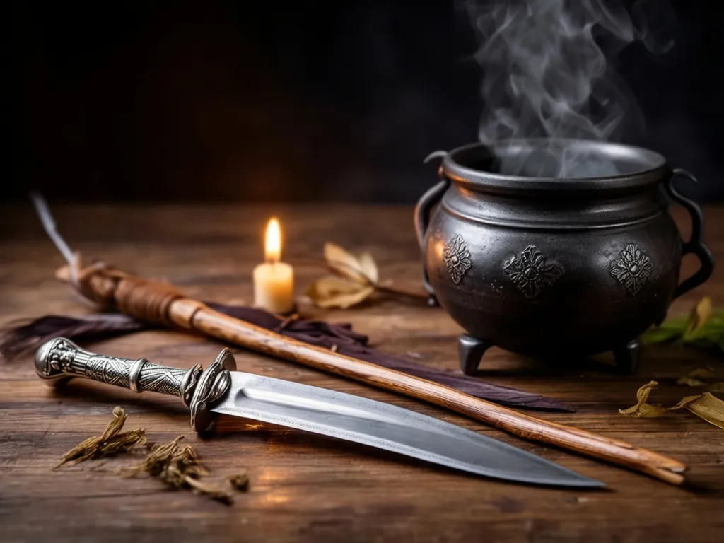 Witchcraft Tools Explained Athame Wand Cauldron and Uses